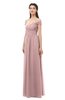 ColsBM Amirah Silver Pink Bridesmaid Dresses Halter Zip up Pleated Floor Length Elegant Short Sleeve