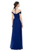 ColsBM Amirah Sodalite Blue Bridesmaid Dresses Halter Zip up Pleated Floor Length Elegant Short Sleeve