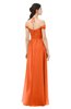 ColsBM Amirah Tangerine Bridesmaid Dresses Halter Zip up Pleated Floor Length Elegant Short Sleeve
