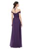 ColsBM Amirah Violet Bridesmaid Dresses Halter Zip up Pleated Floor Length Elegant Short Sleeve