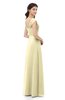 ColsBM Aspen Anise Flower Bridesmaid Dresses Off The Shoulder Elegant Short Sleeve Floor Length A-line Ruching