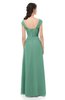 ColsBM Aspen Beryl Green Bridesmaid Dresses Off The Shoulder Elegant Short Sleeve Floor Length A-line Ruching