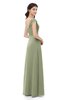 ColsBM Aspen Bog Bridesmaid Dresses Off The Shoulder Elegant Short Sleeve Floor Length A-line Ruching
