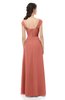 ColsBM Aspen Crabapple Bridesmaid Dresses Off The Shoulder Elegant Short Sleeve Floor Length A-line Ruching
