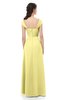 ColsBM Aspen Daffodil Bridesmaid Dresses Off The Shoulder Elegant Short Sleeve Floor Length A-line Ruching