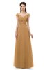 ColsBM Aspen Doe Bridesmaid Dresses Off The Shoulder Elegant Short Sleeve Floor Length A-line Ruching