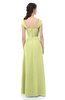 ColsBM Aspen Lime Sherbet Bridesmaid Dresses Off The Shoulder Elegant Short Sleeve Floor Length A-line Ruching