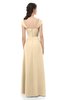 ColsBM Aspen Marzipan Bridesmaid Dresses Off The Shoulder Elegant Short Sleeve Floor Length A-line Ruching