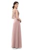 ColsBM Aspen Nectar Pink Bridesmaid Dresses Off The Shoulder Elegant Short Sleeve Floor Length A-line Ruching