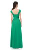 ColsBM Aspen Pepper Green Bridesmaid Dresses Off The Shoulder Elegant Short Sleeve Floor Length A-line Ruching