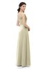 ColsBM Aspen Putty Bridesmaid Dresses Off The Shoulder Elegant Short Sleeve Floor Length A-line Ruching