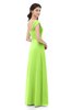 ColsBM Aspen Sharp Green Bridesmaid Dresses Off The Shoulder Elegant Short Sleeve Floor Length A-line Ruching