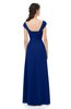 ColsBM Aspen Sodalite Blue Bridesmaid Dresses Off The Shoulder Elegant Short Sleeve Floor Length A-line Ruching