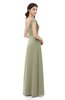 ColsBM Aspen Sponge Bridesmaid Dresses Off The Shoulder Elegant Short Sleeve Floor Length A-line Ruching