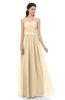 ColsBM Esme Apricot Gelato Bridesmaid Dresses Zip up A-line Floor Length Sleeveless Simple Sweetheart
