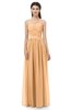 ColsBM Esme Apricot Bridesmaid Dresses Zip up A-line Floor Length Sleeveless Simple Sweetheart