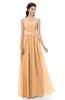 ColsBM Esme Apricot Bridesmaid Dresses Zip up A-line Floor Length Sleeveless Simple Sweetheart