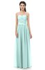 ColsBM Esme Blue Glass Bridesmaid Dresses Zip up A-line Floor Length Sleeveless Simple Sweetheart