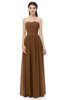 ColsBM Esme Brown Bridesmaid Dresses Zip up A-line Floor Length Sleeveless Simple Sweetheart