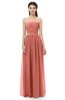 ColsBM Esme Crabapple Bridesmaid Dresses Zip up A-line Floor Length Sleeveless Simple Sweetheart