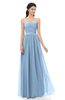 ColsBM Esme Dusty Blue Bridesmaid Dresses Zip up A-line Floor Length Sleeveless Simple Sweetheart
