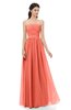 ColsBM Esme Fusion Coral Bridesmaid Dresses Zip up A-line Floor Length Sleeveless Simple Sweetheart