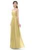 ColsBM Esme Gold Bridesmaid Dresses Zip up A-line Floor Length Sleeveless Simple Sweetheart