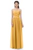 ColsBM Esme Golden Cream Bridesmaid Dresses Zip up A-line Floor Length Sleeveless Simple Sweetheart