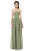 ColsBM Esme Moss Green Bridesmaid Dresses Zip up A-line Floor Length Sleeveless Simple Sweetheart