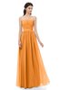 ColsBM Esme Orange Bridesmaid Dresses Zip up A-line Floor Length Sleeveless Simple Sweetheart