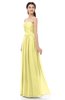 ColsBM Esme Pastel Yellow Bridesmaid Dresses Zip up A-line Floor Length Sleeveless Simple Sweetheart