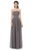 ColsBM Esme Ridge Grey Bridesmaid Dresses Zip up A-line Floor Length Sleeveless Simple Sweetheart
