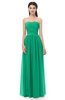 ColsBM Esme Sea Green Bridesmaid Dresses Zip up A-line Floor Length Sleeveless Simple Sweetheart