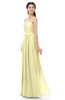 ColsBM Esme Soft Yellow Bridesmaid Dresses Zip up A-line Floor Length Sleeveless Simple Sweetheart