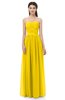 ColsBM Esme Yellow Bridesmaid Dresses Zip up A-line Floor Length Sleeveless Simple Sweetheart