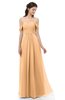 ColsBM Sylvia Apricot Bridesmaid Dresses Mature Floor Length Sweetheart Ruching A-line Zip up