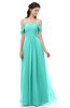ColsBM Sylvia Blue Turquoise Bridesmaid Dresses Mature Floor Length Sweetheart Ruching A-line Zip up
