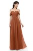 ColsBM Sylvia Bombay Brown Bridesmaid Dresses Mature Floor Length Sweetheart Ruching A-line Zip up