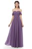 ColsBM Sylvia Chinese Violet Bridesmaid Dresses Mature Floor Length Sweetheart Ruching A-line Zip up