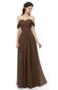 ColsBM Sylvia Chocolate Brown Bridesmaid Dresses Mature Floor Length Sweetheart Ruching A-line Zip up