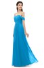 ColsBM Sylvia Cornflower Blue Bridesmaid Dresses Mature Floor Length Sweetheart Ruching A-line Zip up