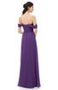 ColsBM Sylvia Dark Purple Bridesmaid Dresses Mature Floor Length Sweetheart Ruching A-line Zip up