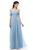 ColsBM Sylvia Dusty Blue Bridesmaid Dresses Mature Floor Length Sweetheart Ruching A-line Zip up