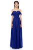 ColsBM Sylvia Electric Blue Bridesmaid Dresses Mature Floor Length Sweetheart Ruching A-line Zip up