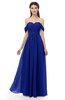 ColsBM Sylvia Electric Blue Bridesmaid Dresses Mature Floor Length Sweetheart Ruching A-line Zip up