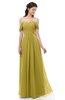 ColsBM Sylvia Golden Olive Bridesmaid Dresses Mature Floor Length Sweetheart Ruching A-line Zip up