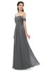 ColsBM Sylvia Grey Bridesmaid Dresses Mature Floor Length Sweetheart Ruching A-line Zip up