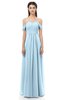 ColsBM Sylvia Ice Blue Bridesmaid Dresses Mature Floor Length Sweetheart Ruching A-line Zip up