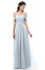 ColsBM Sylvia Illusion Blue Bridesmaid Dresses Mature Floor Length Sweetheart Ruching A-line Zip up