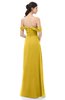 ColsBM Sylvia Lemon Curry Bridesmaid Dresses Mature Floor Length Sweetheart Ruching A-line Zip up